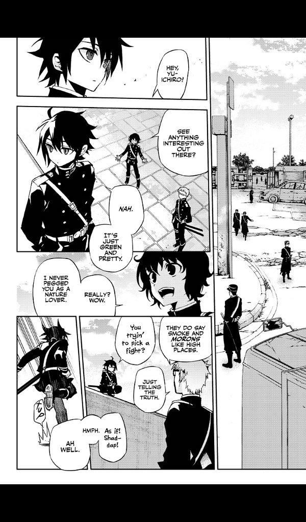 Seraph of the End Chapter 25 page 5 - Chapter 25: Narumi & the 20-Year-Old Yu