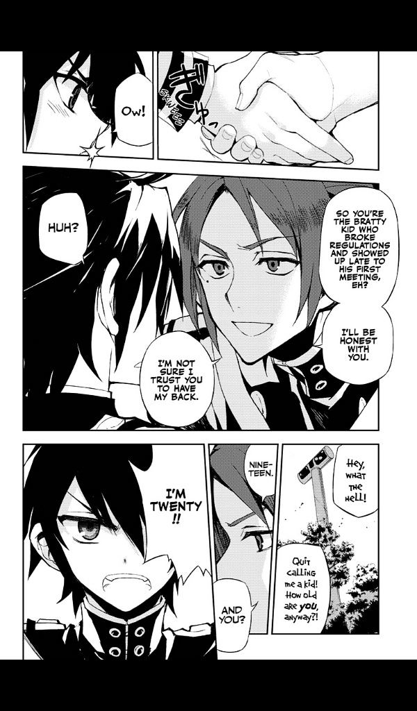 Seraph of the End Chapter 25 page 7 - Chapter 25: Narumi & the 20-Year-Old Yu