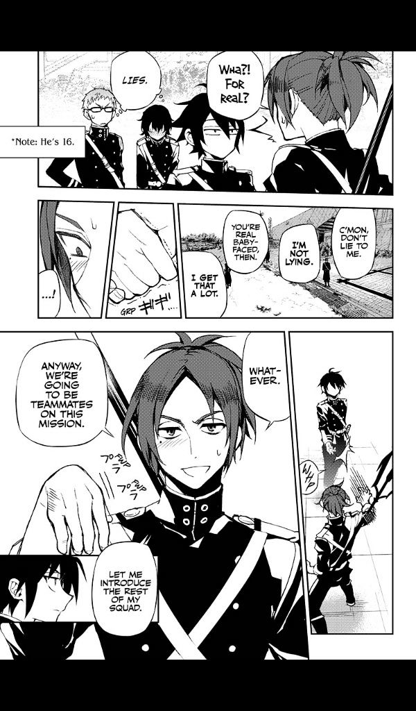 Seraph of the End Chapter 25 page 8 - Chapter 25: Narumi & the 20-Year-Old Yu