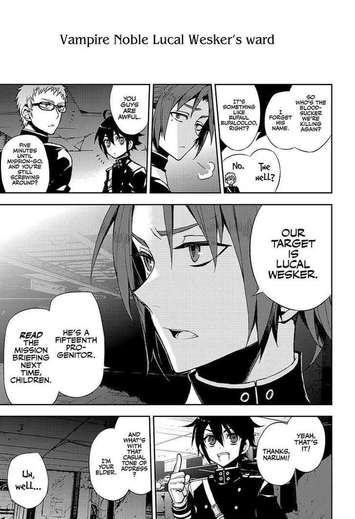 Seraph of the End Chapter 27 page 4 - Chapter 27: Vampire Noble Lucal