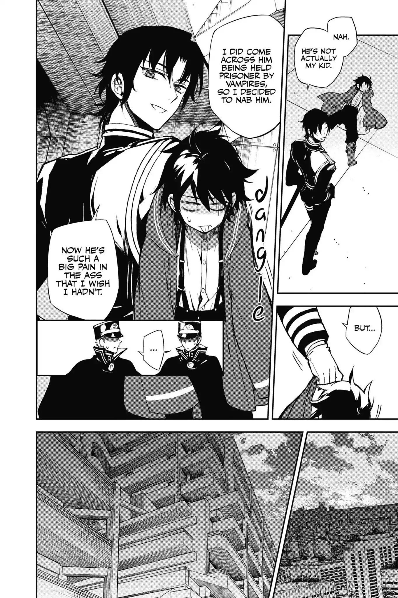 Seraph of the End Chapter 34.5 page 10 - Vol.9 Bonus Chapter: Yu and Guren