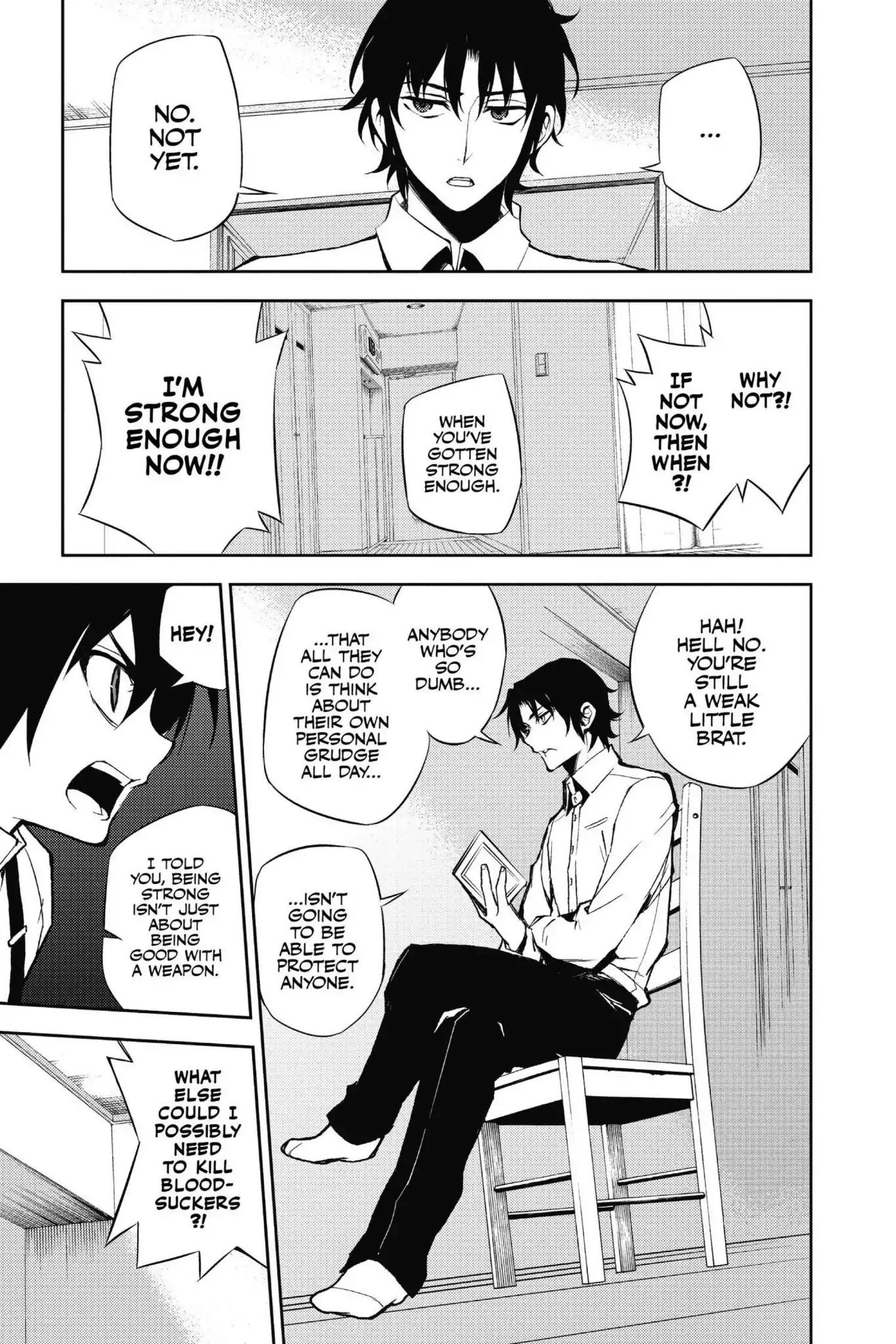 Seraph of the End Chapter 34.5 page 13 - Vol.9 Bonus Chapter: Yu and Guren