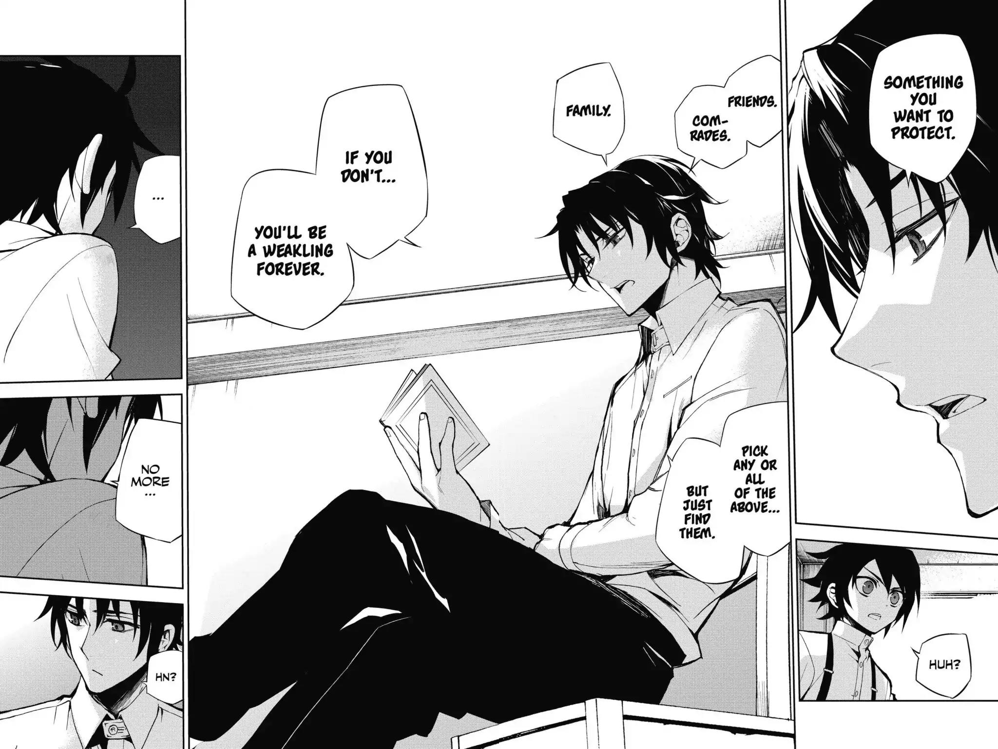 Seraph of the End Chapter 34.5 page 14 - Vol.9 Bonus Chapter: Yu and Guren