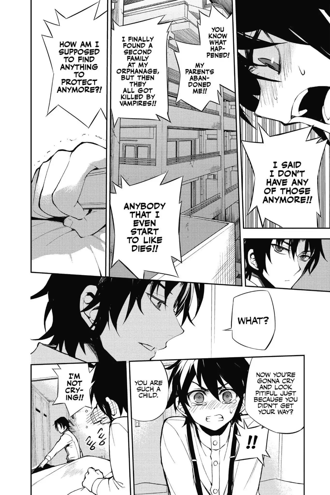 Seraph of the End Chapter 34.5 page 15 - Vol.9 Bonus Chapter: Yu and Guren