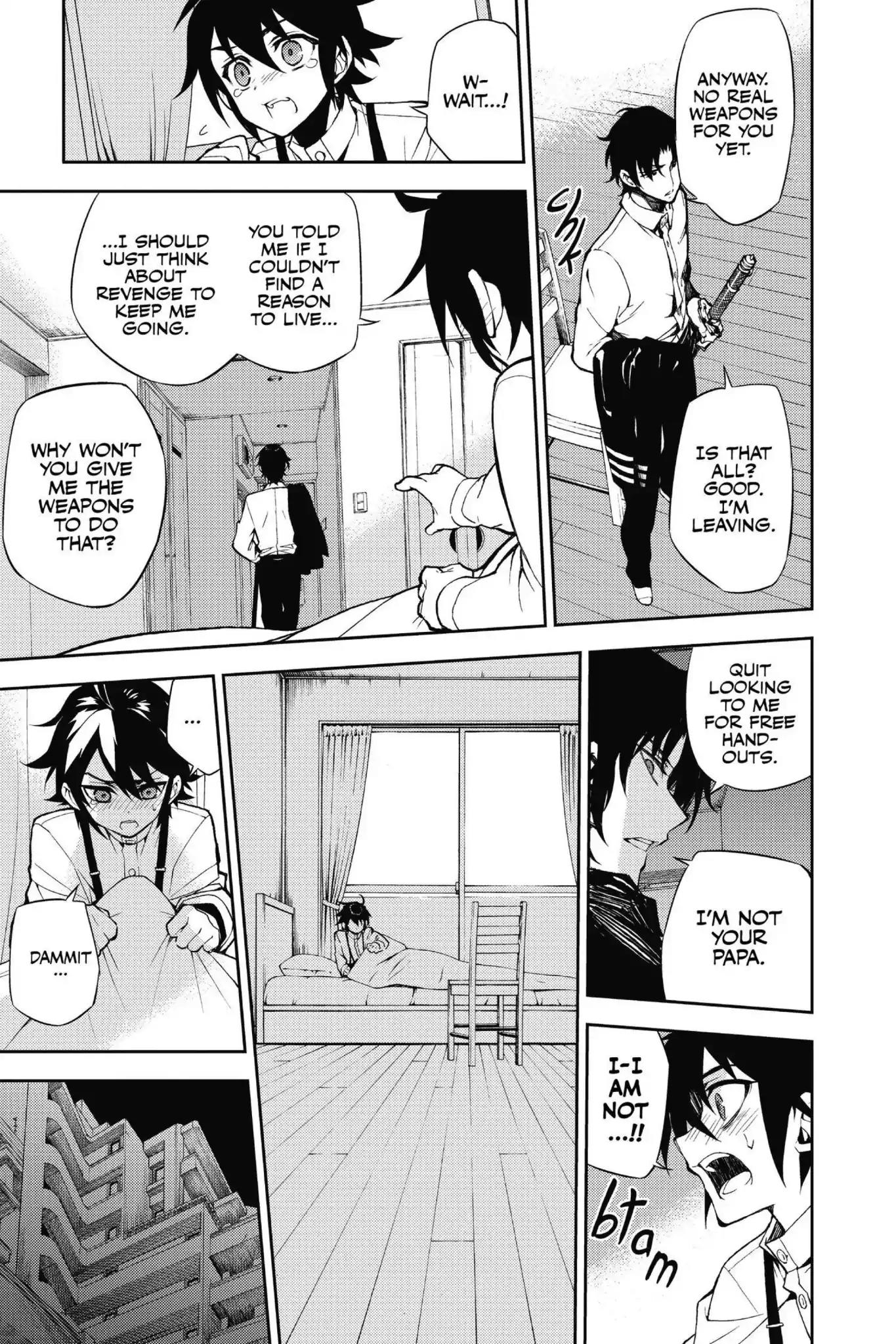 Seraph of the End Chapter 34.5 page 16 - Vol.9 Bonus Chapter: Yu and Guren