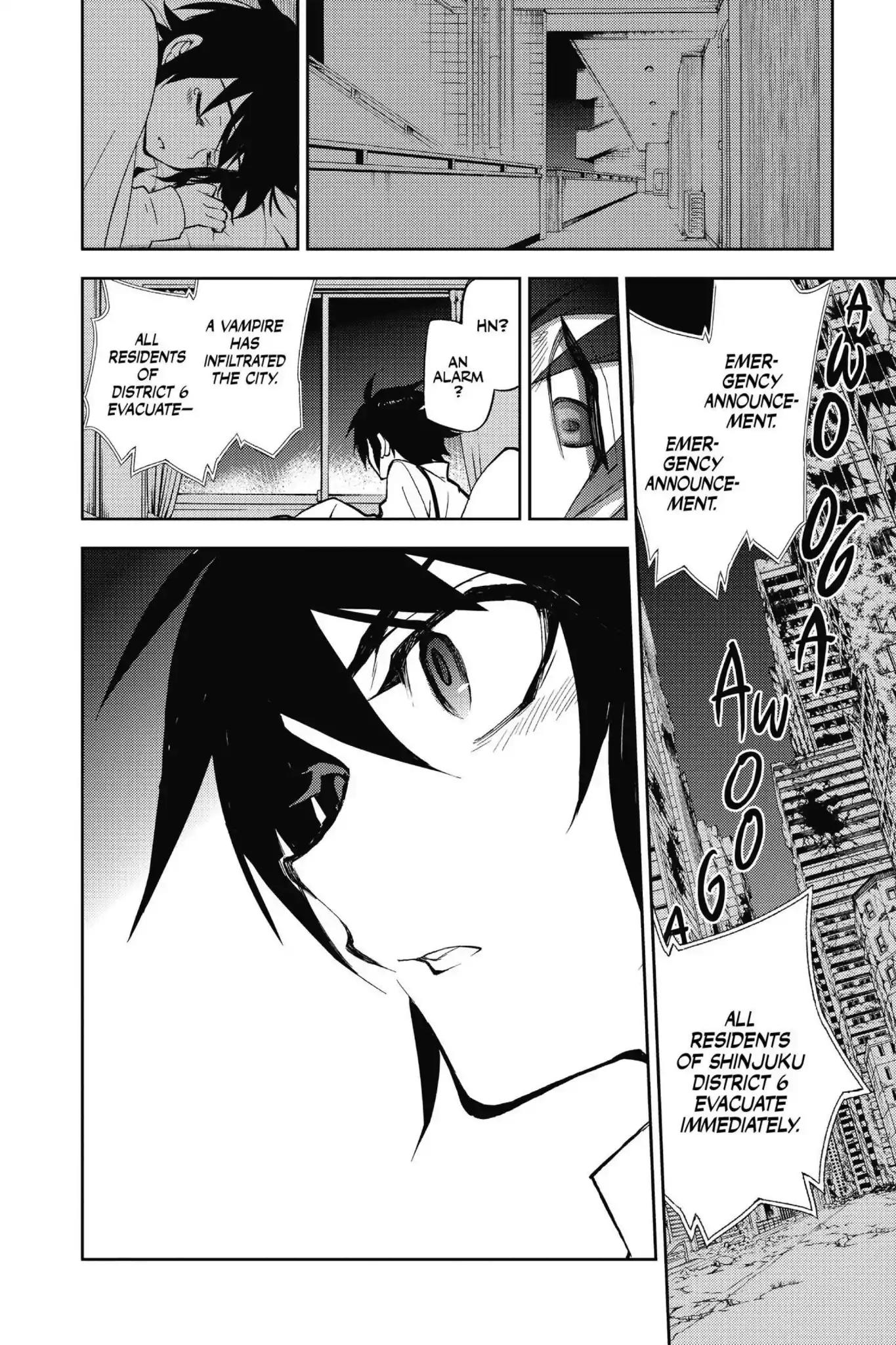 Seraph of the End Chapter 34.5 page 17 - Vol.9 Bonus Chapter: Yu and Guren