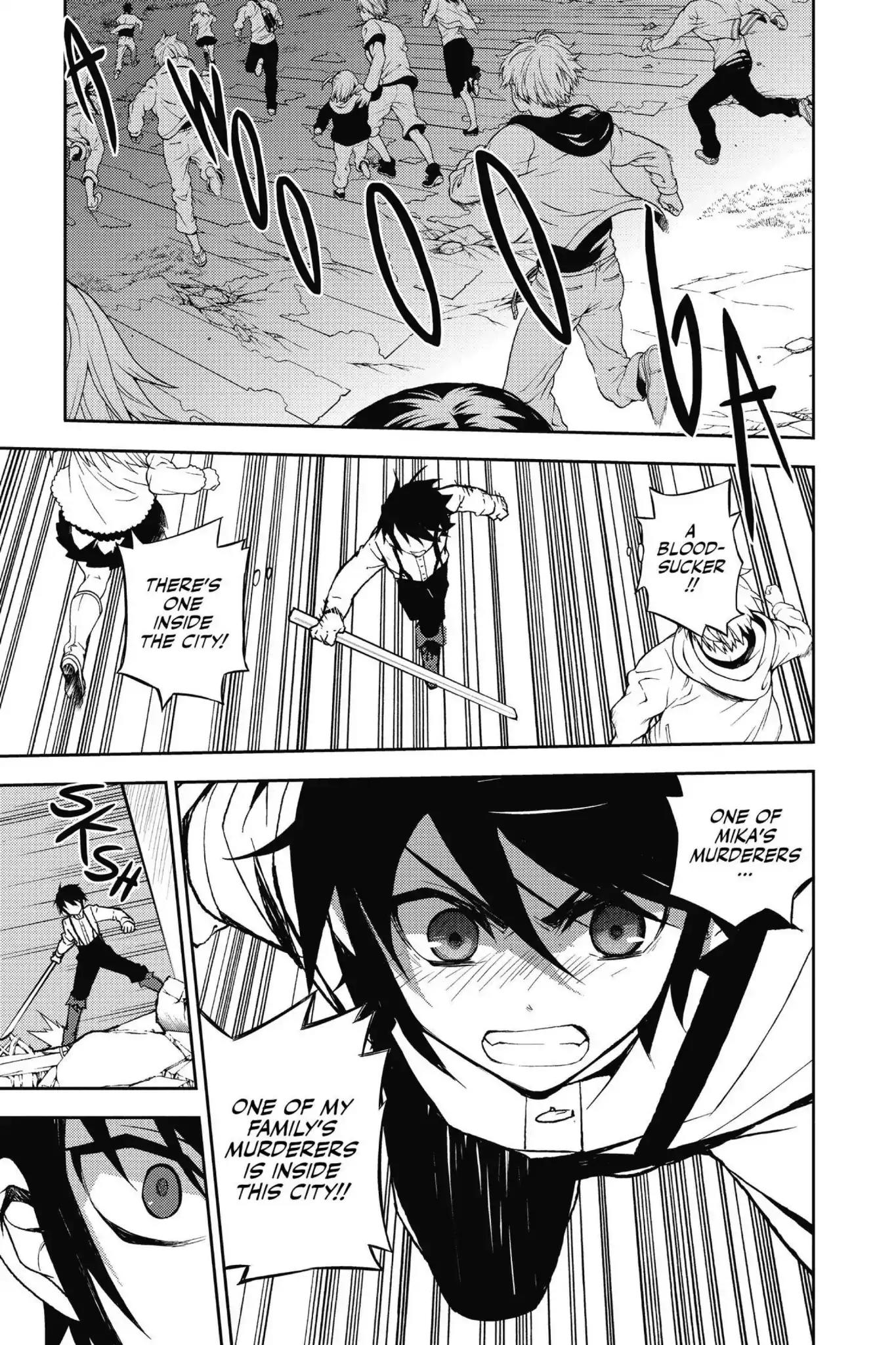 Seraph of the End Chapter 34.5 page 18 - Vol.9 Bonus Chapter: Yu and Guren