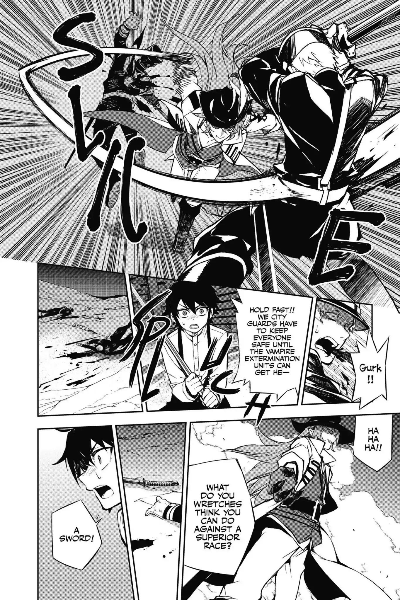 Seraph of the End Chapter 34.5 page 21 - Vol.9 Bonus Chapter: Yu and Guren