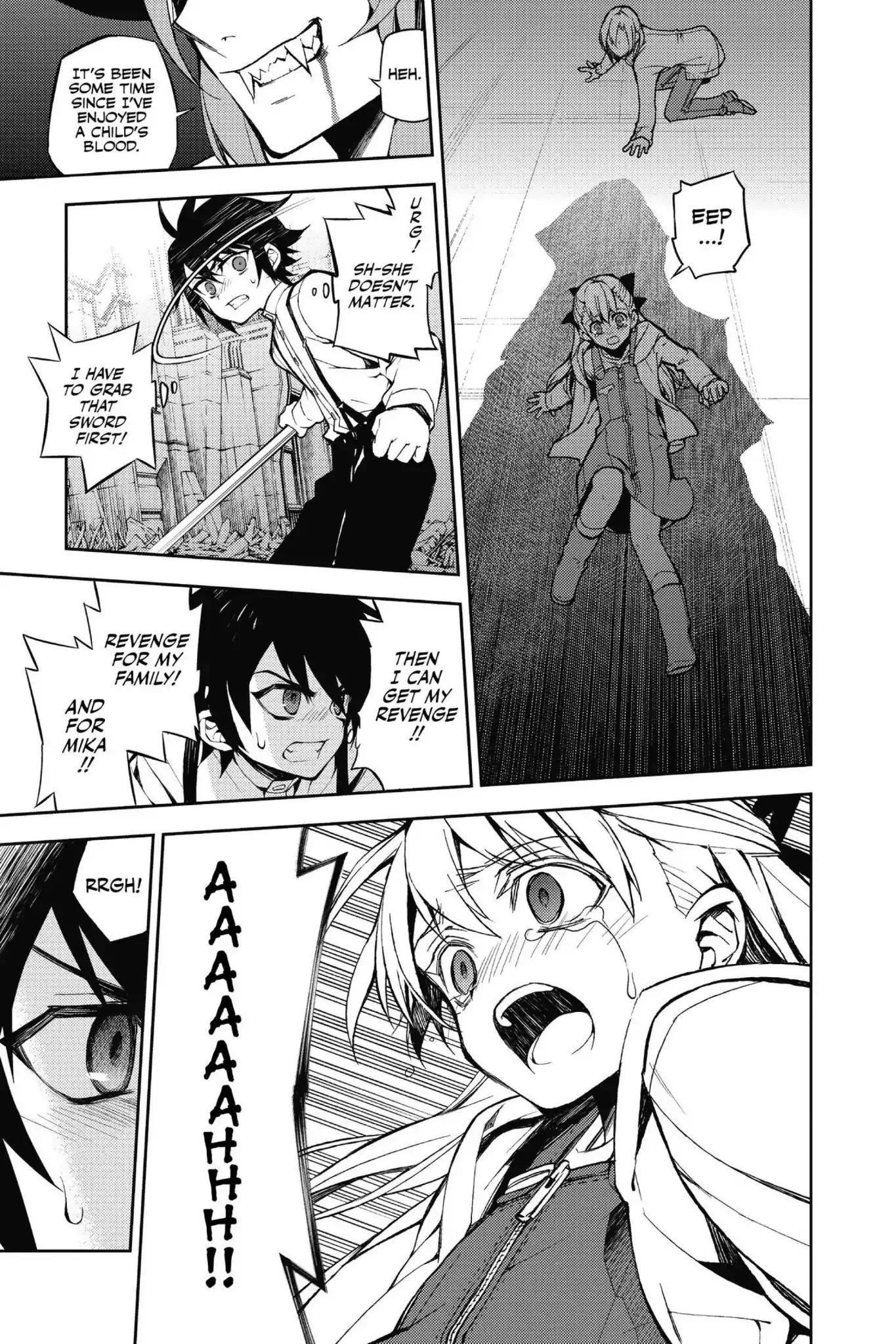Seraph of the End Chapter 34.5 page 22 - Vol.9 Bonus Chapter: Yu and Guren