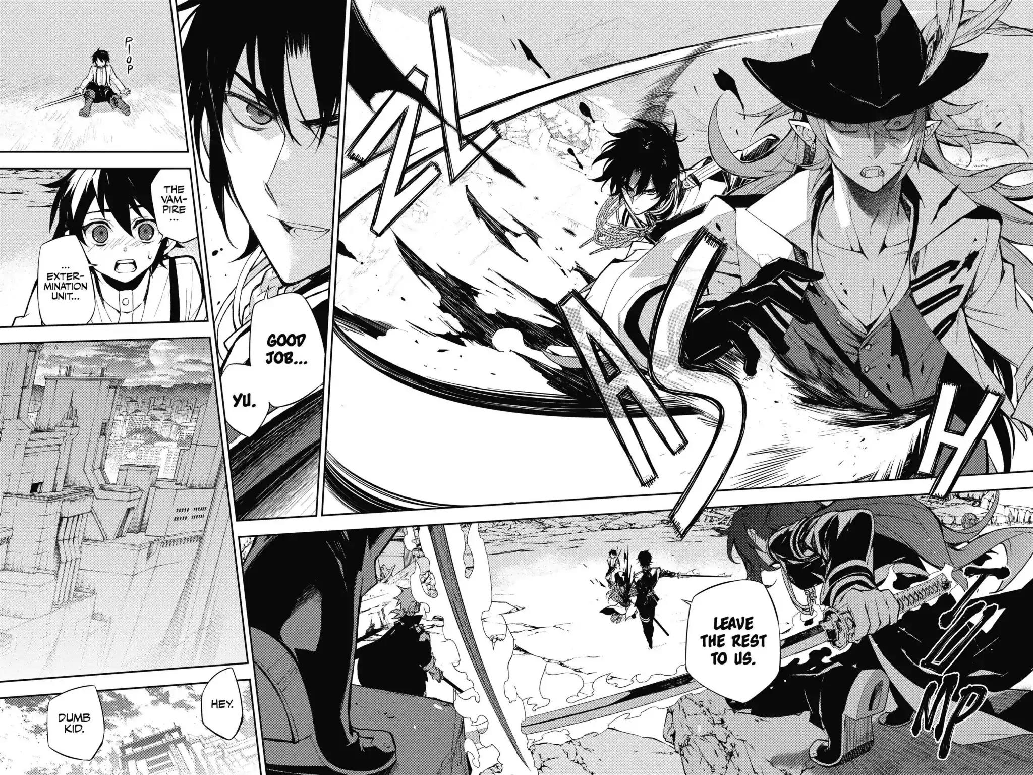 Seraph of the End Chapter 34.5 page 24 - Vol.9 Bonus Chapter: Yu and Guren