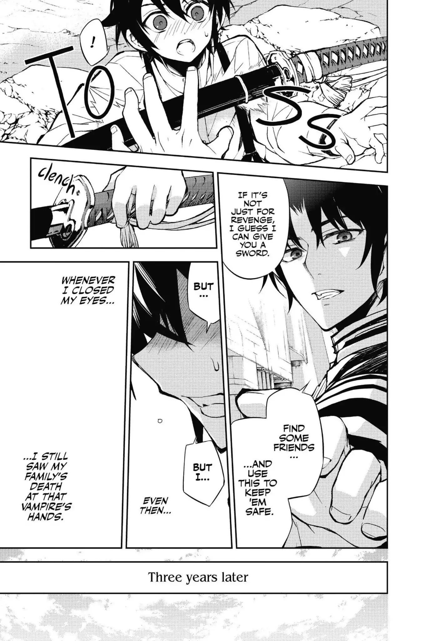 Seraph of the End Chapter 34.5 page 26 - Vol.9 Bonus Chapter: Yu and Guren