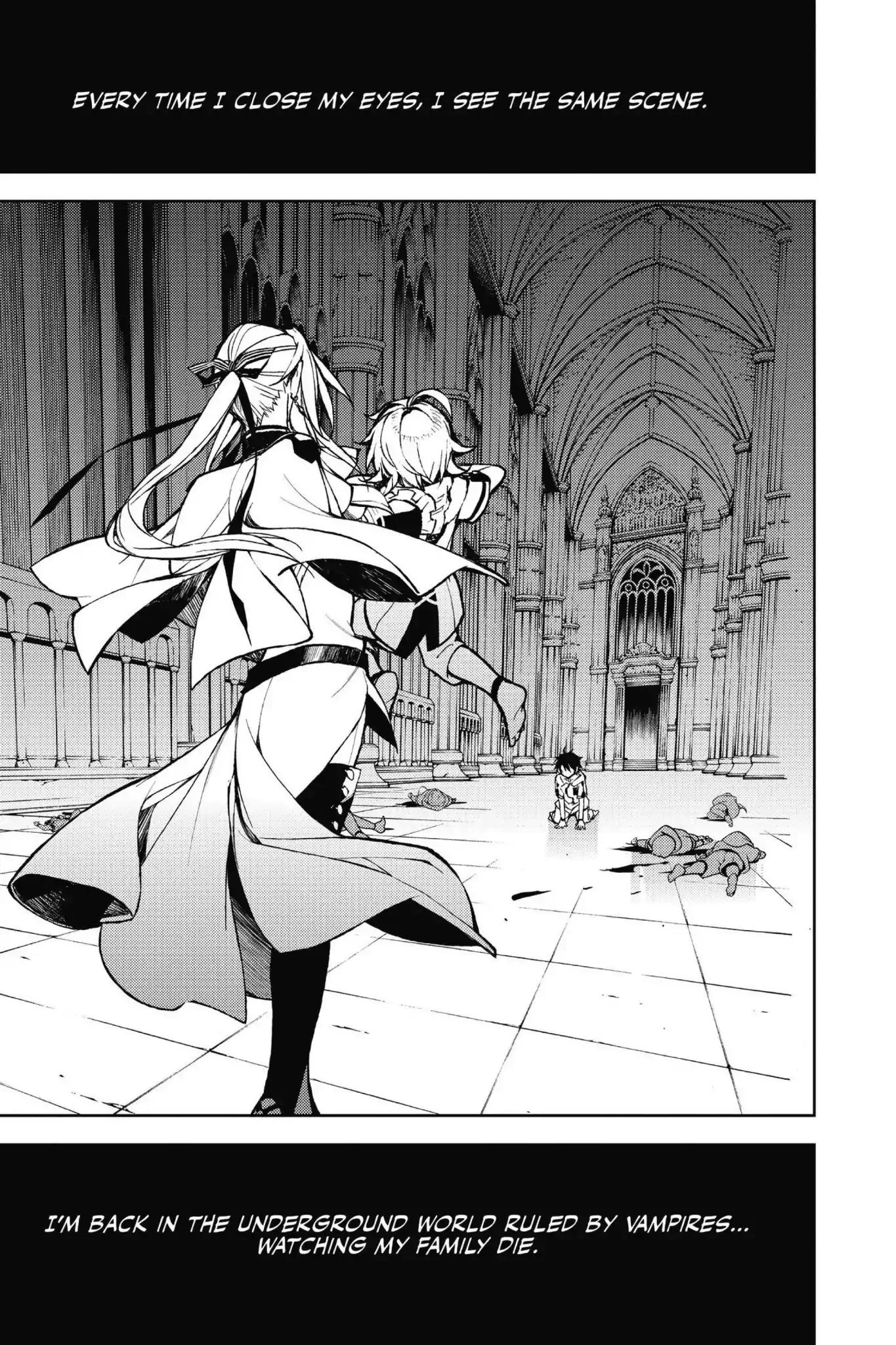 Seraph of the End Chapter 34.5 page 3 - Vol.9 Bonus Chapter: Yu and Guren