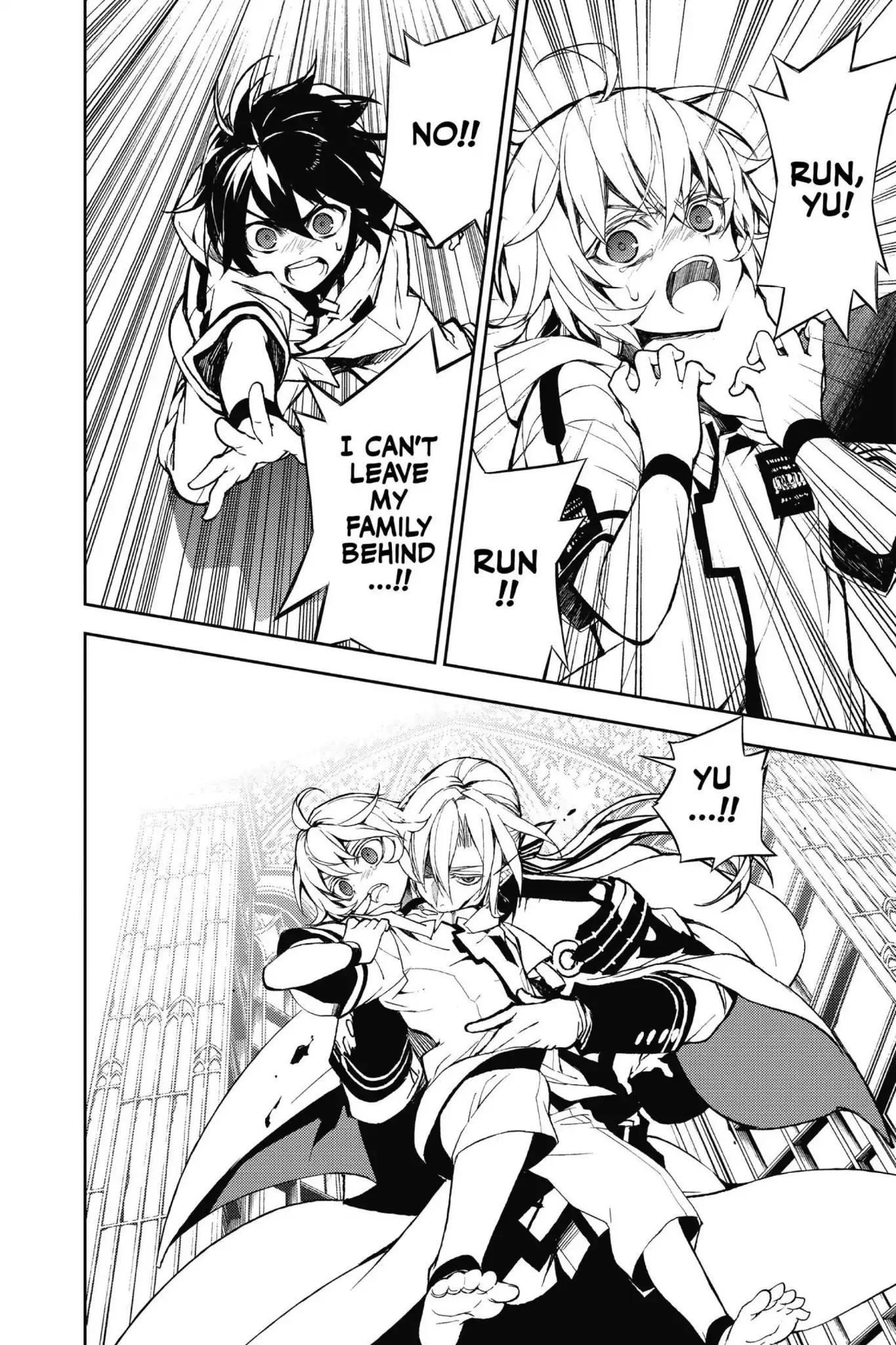 Seraph of the End Chapter 34.5 page 4 - Vol.9 Bonus Chapter: Yu and Guren