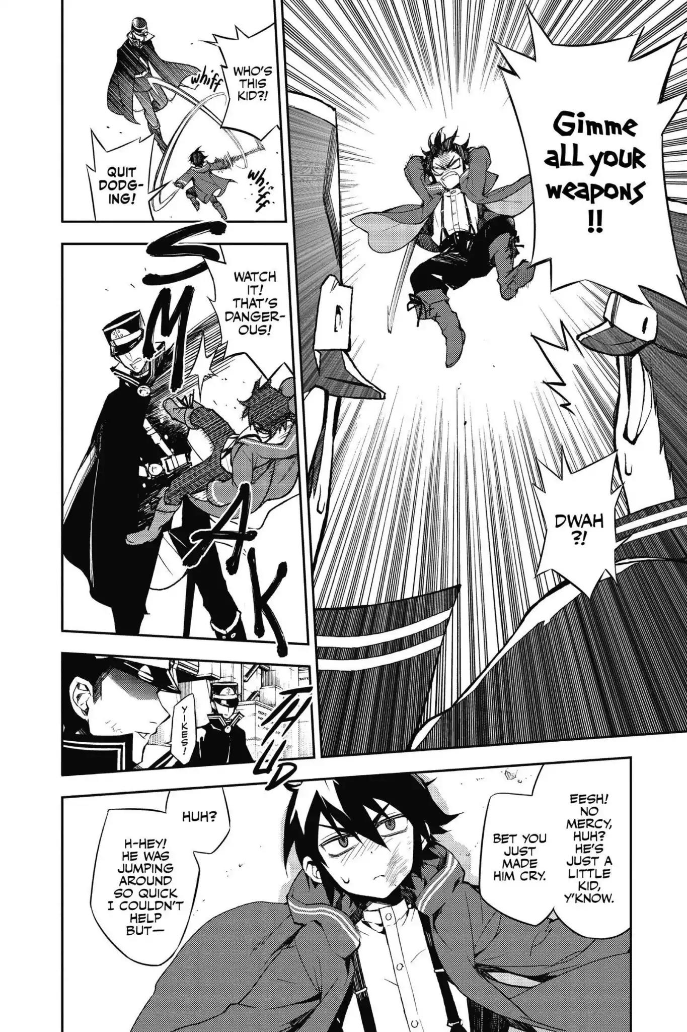 Seraph of the End Chapter 34.5 page 6 - Vol.9 Bonus Chapter: Yu and Guren