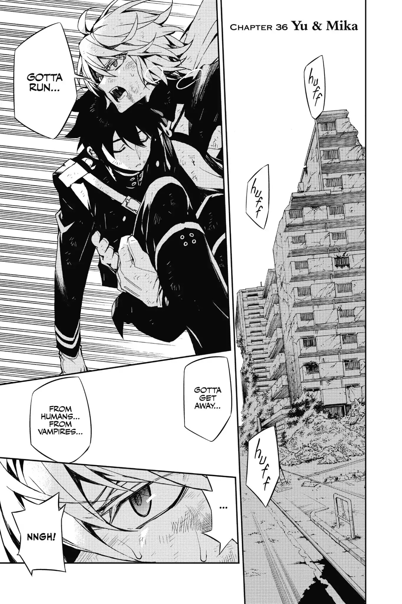 Seraph of the End Chapter 36 page 1 - Chapter 36: Yu & Mika
