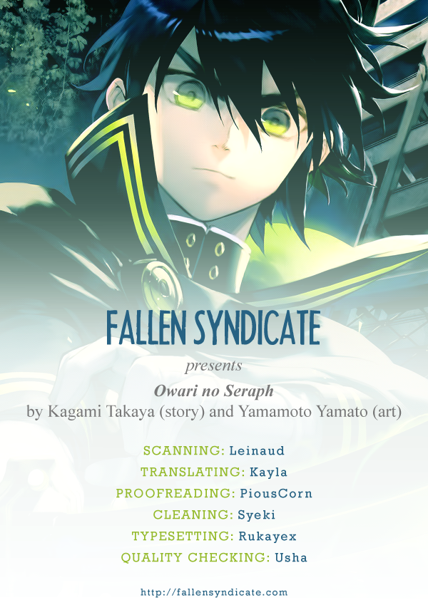 Seraph of the End Chapter 4 page 1 - Chapter 4: Sworn Enemies