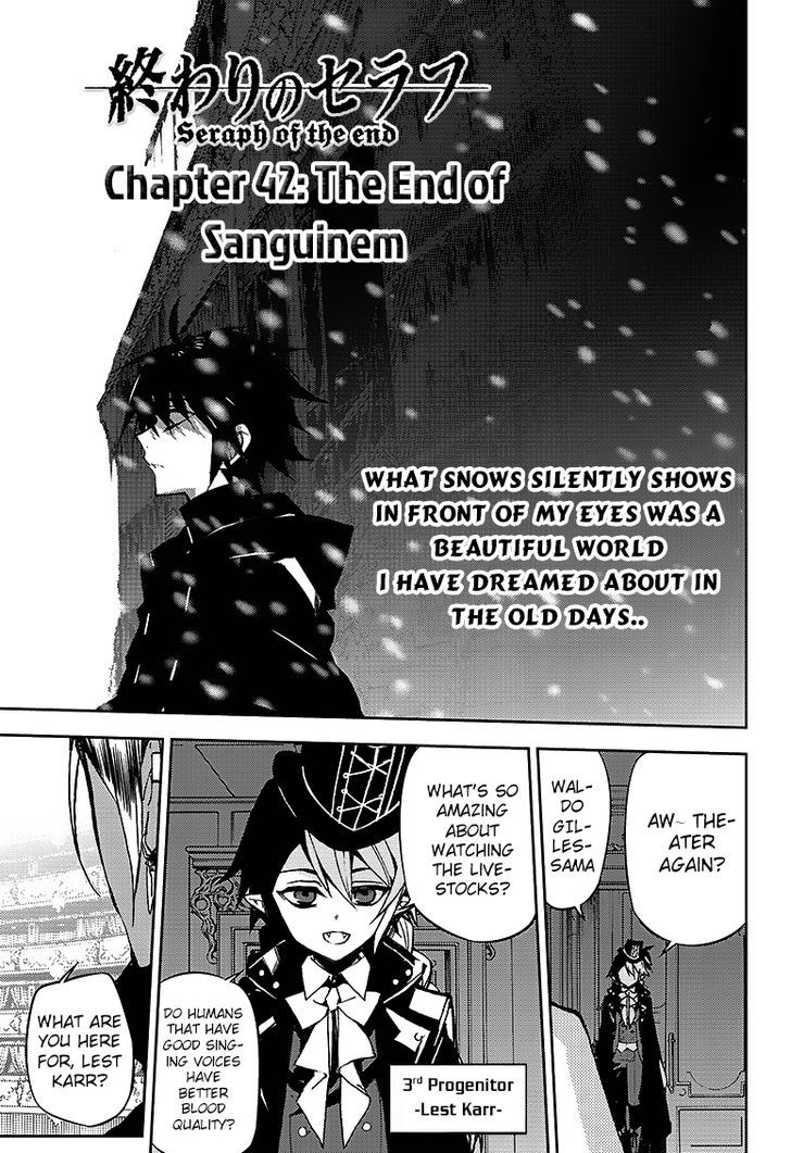 Seraph of the End Chapter 42 page 4 - Chapter 42: The End of Sanguinem