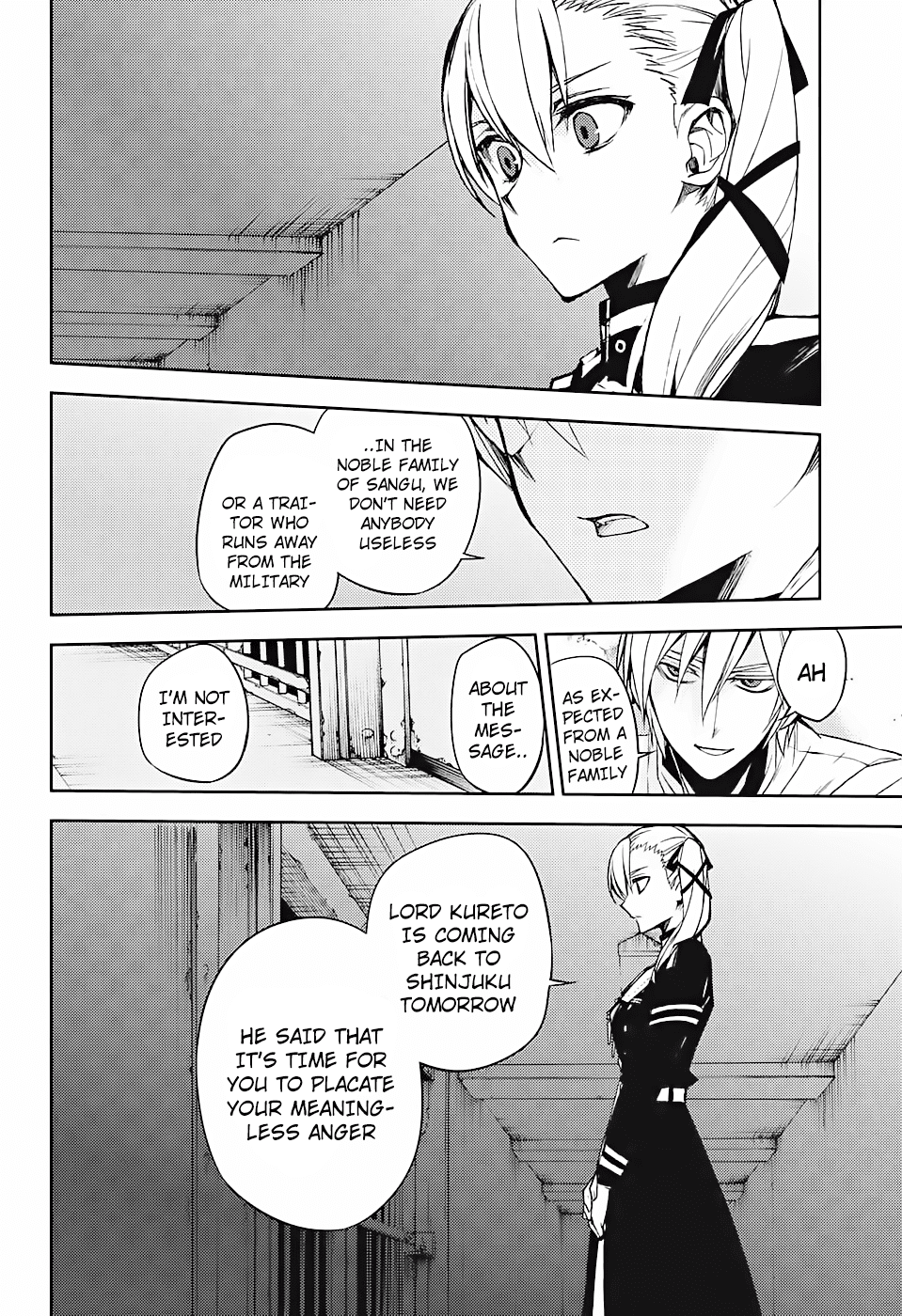 Seraph of the End Chapter 45 page 8 - Chapter 45: Sisters of the Sangu Household