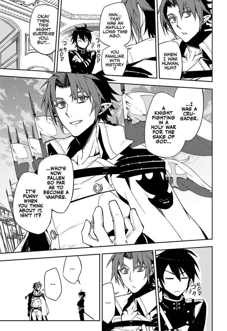 Seraph of the End Chapter 53 page 23 - Chapter 53: Holy Knight's Secret