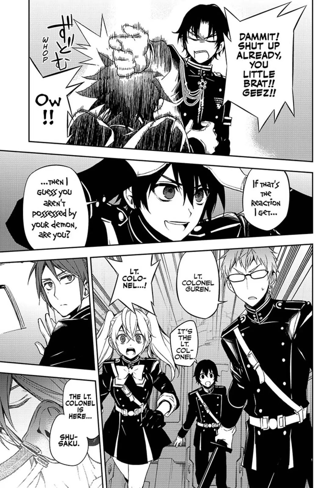 Seraph of the End Chapter 56 page 23 - Chapter 56: Loose-Lipped Vampire