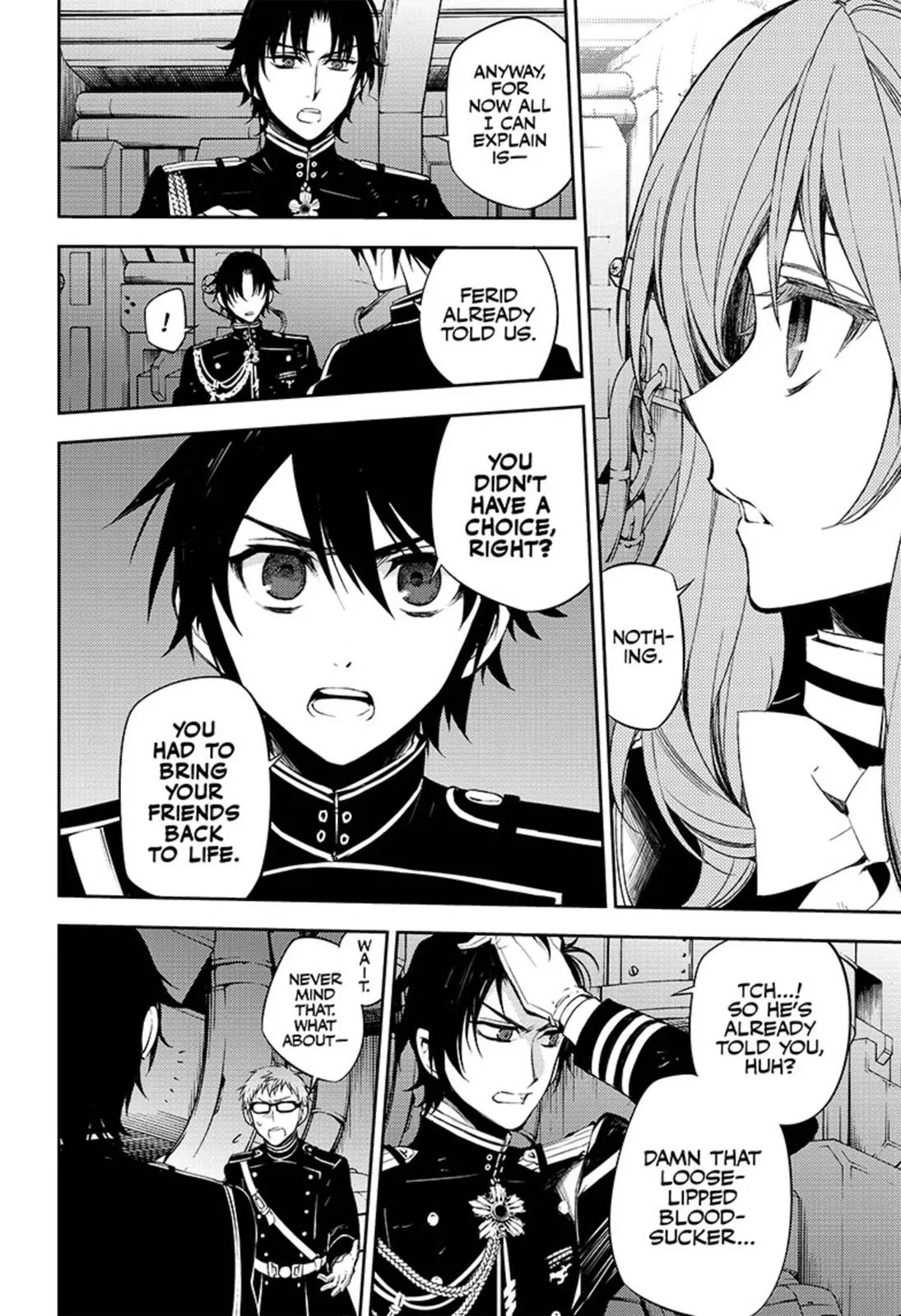 Seraph of the End Chapter 56 page 28 - Chapter 56: Loose-Lipped Vampire