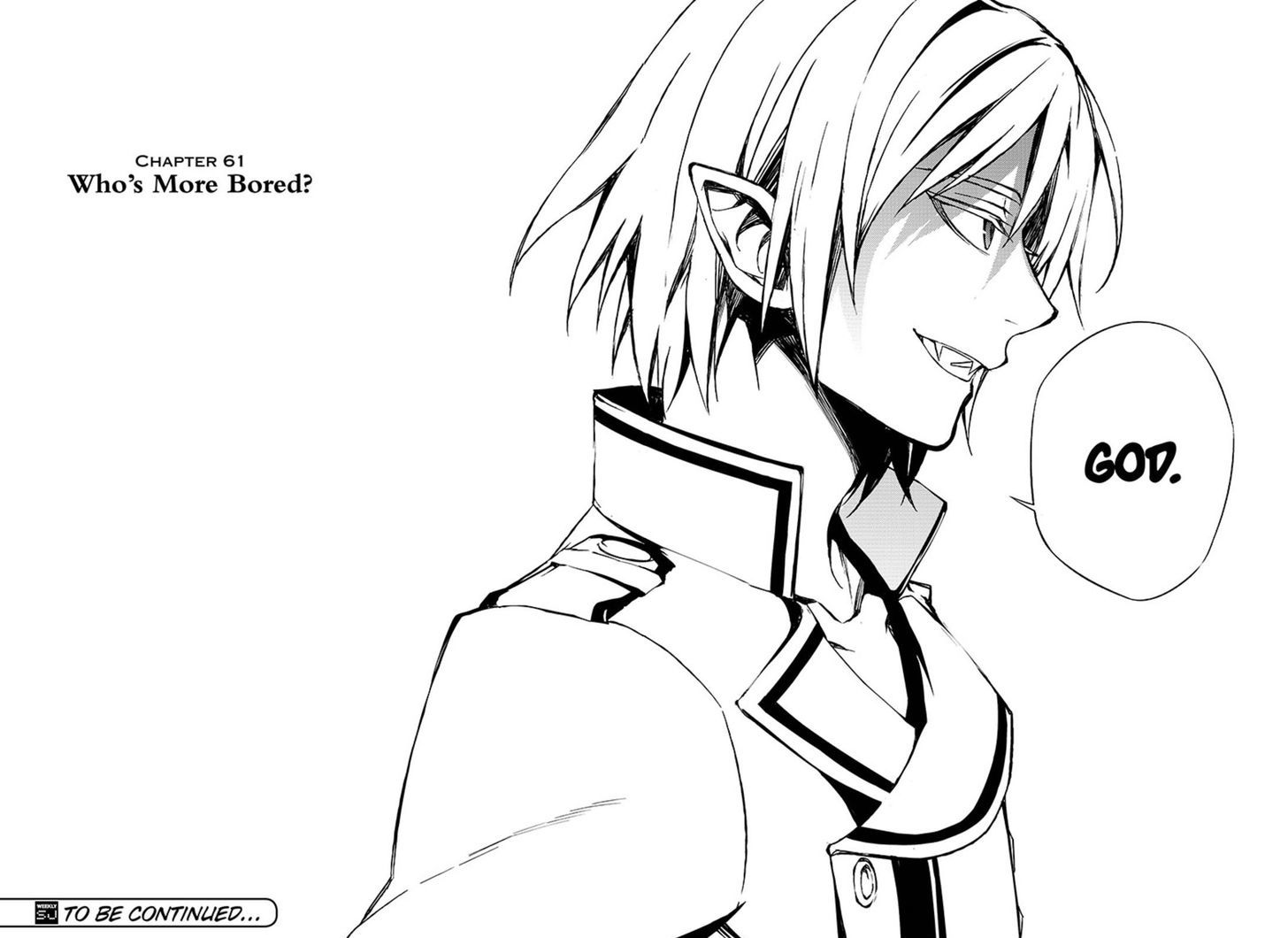 Seraph of the End Chapter 61 page 29 - Chapter 61: Who's More Bored?