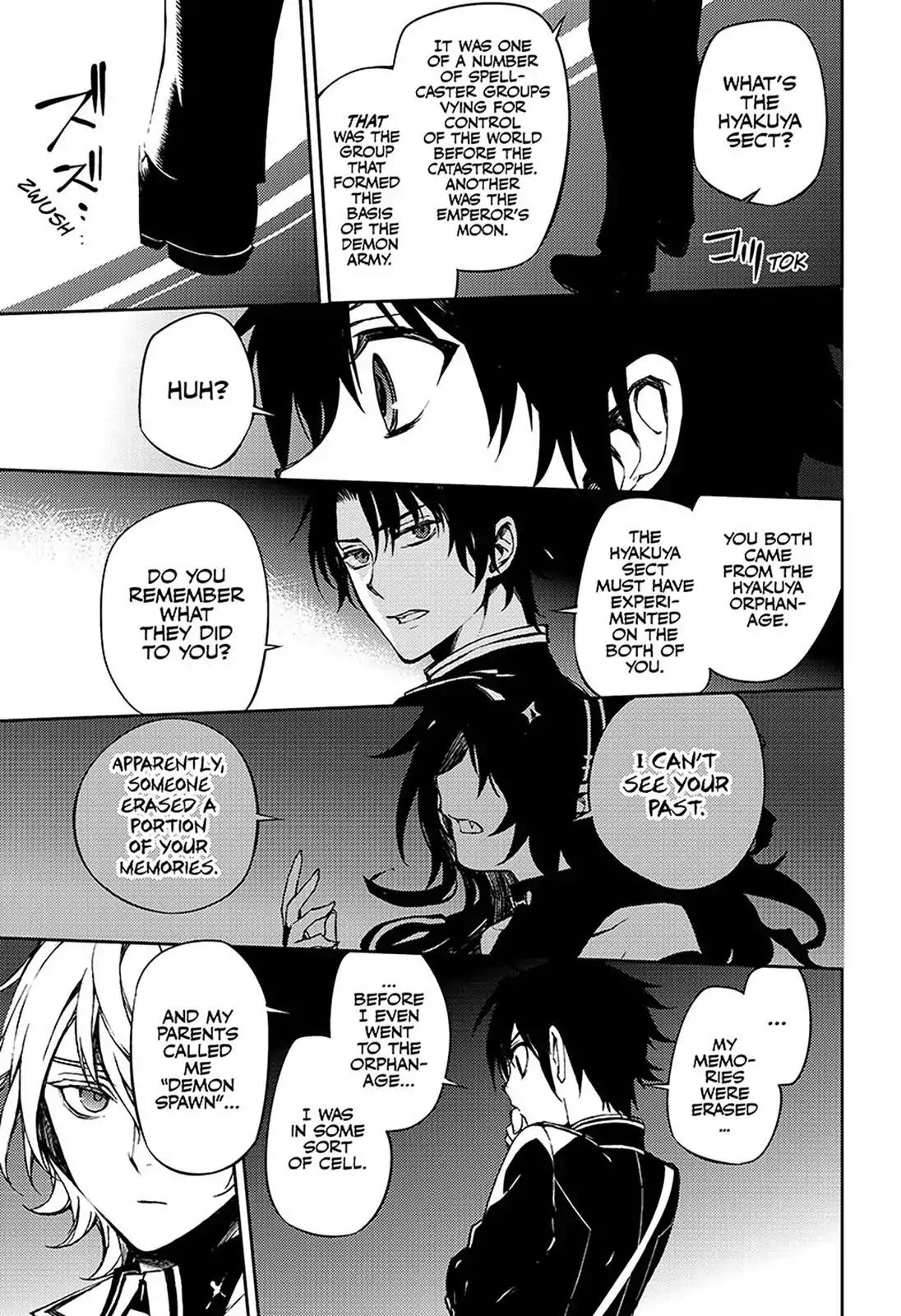 Seraph of the End Chapter 63 page 21 - Chapter 63: Proof of Being Human