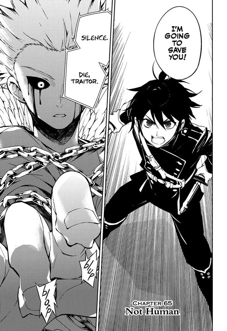 Seraph of the End Chapter 65 page 1 - Chapter 65: Not Human