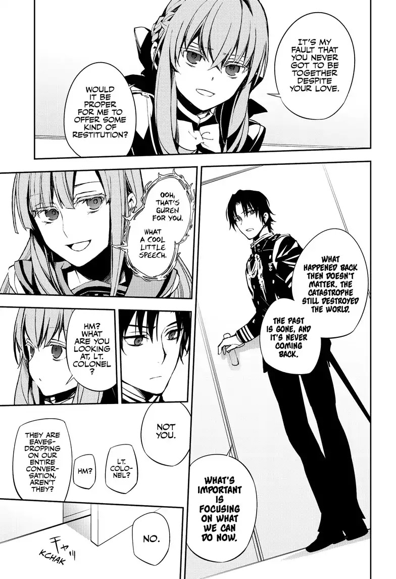 Seraph of the End Chapter 72 page 19 - Chapter 72: Hiragi In A Cage
