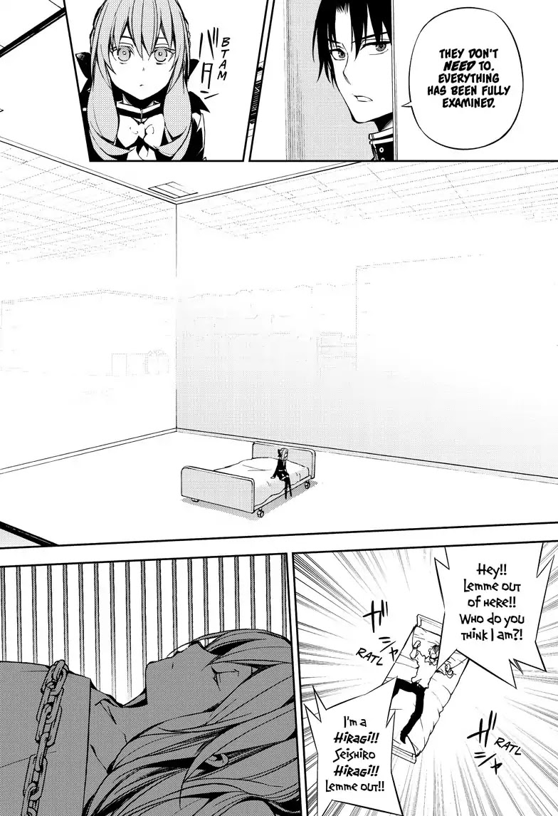 Seraph of the End Chapter 72 page 20 - Chapter 72: Hiragi In A Cage