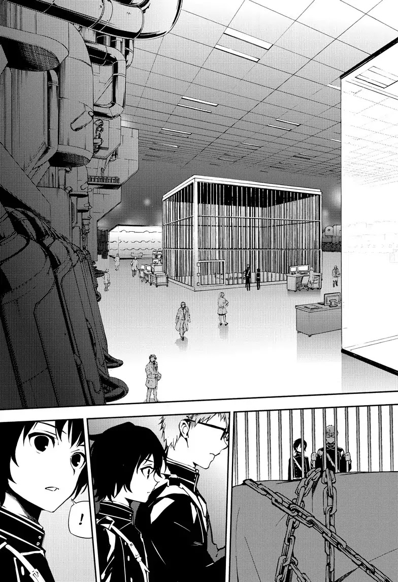 Seraph of the End Chapter 72 page 21 - Chapter 72: Hiragi In A Cage