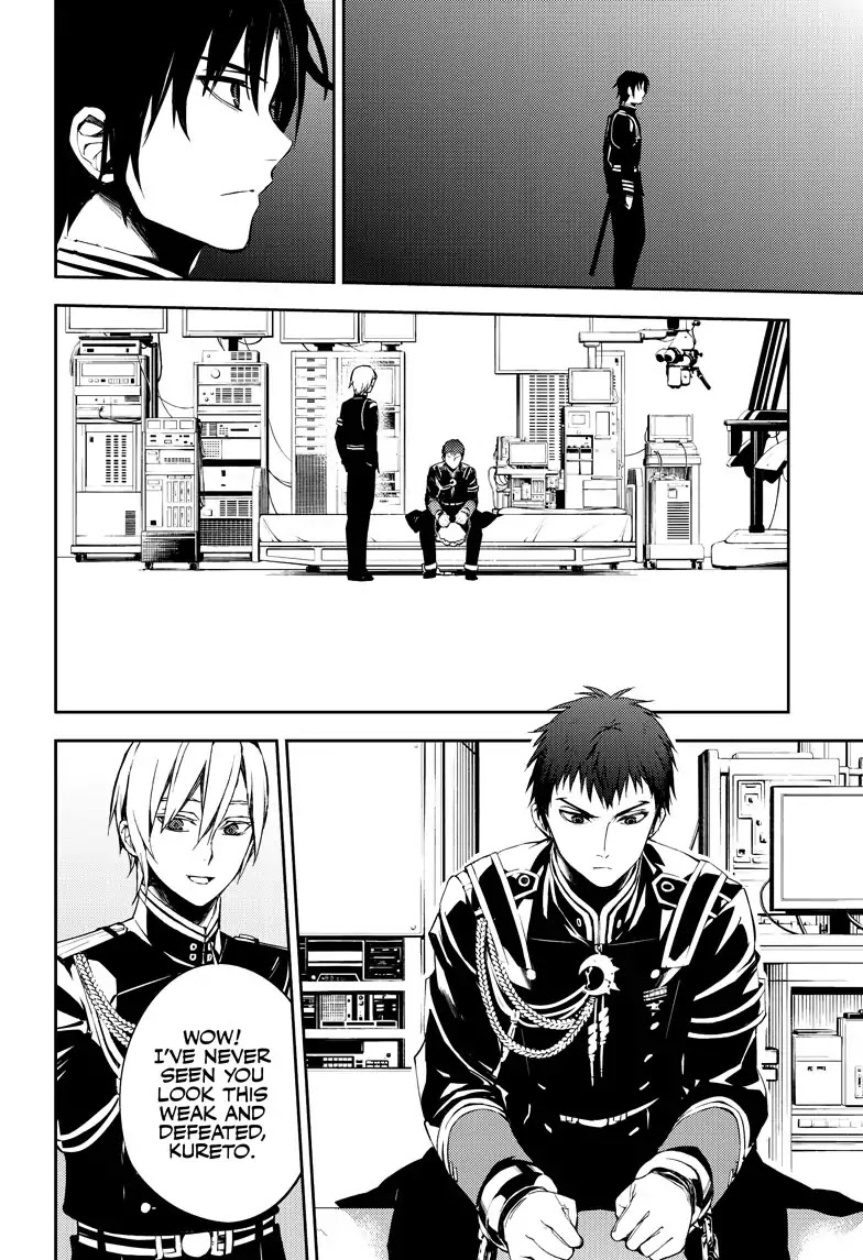 Seraph of the End Chapter 72 page 22 - Chapter 72: Hiragi In A Cage