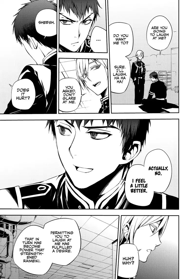 Seraph of the End Chapter 72 page 23 - Chapter 72: Hiragi In A Cage