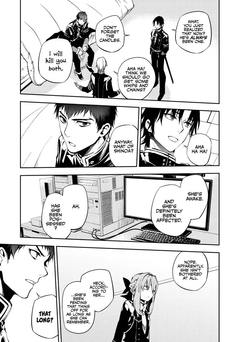 Seraph of the End Chapter 72 page 25 - Chapter 72: Hiragi In A Cage