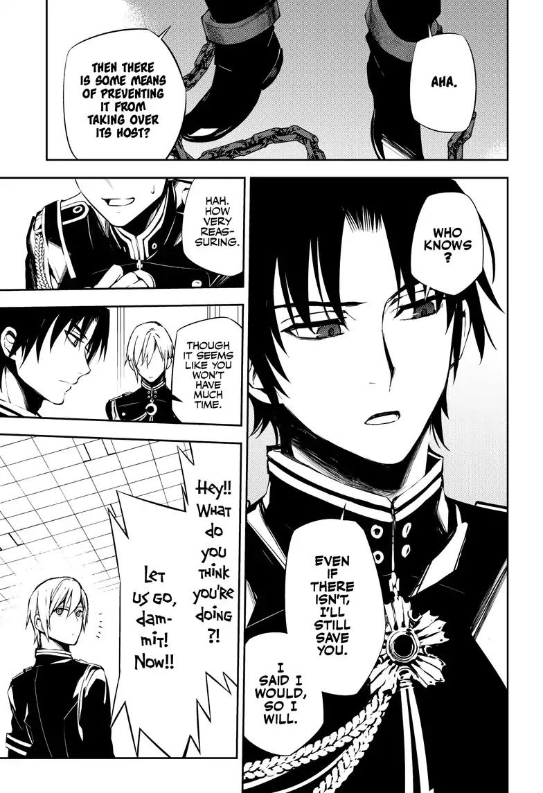 Seraph of the End Chapter 72 page 27 - Chapter 72: Hiragi In A Cage