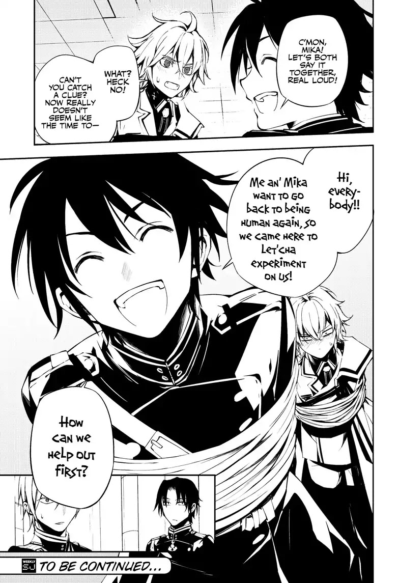 Seraph of the End Chapter 72 page 29 - Chapter 72: Hiragi In A Cage