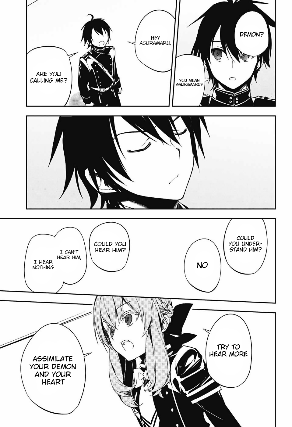Seraph of the End Chapter 73 page 28 - Chapter 73: Inside Yuu's Sword