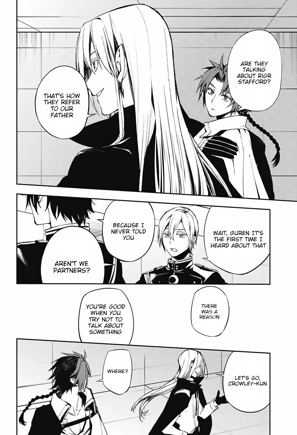 Seraph of the End Chapter 75 page 14 - Chapter 75: Distance and Secrecy