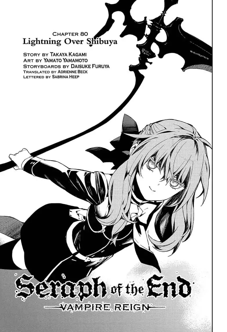 Seraph of the End Chapter 80 page 3 - Chapter 80: Lightning Over Shibuya