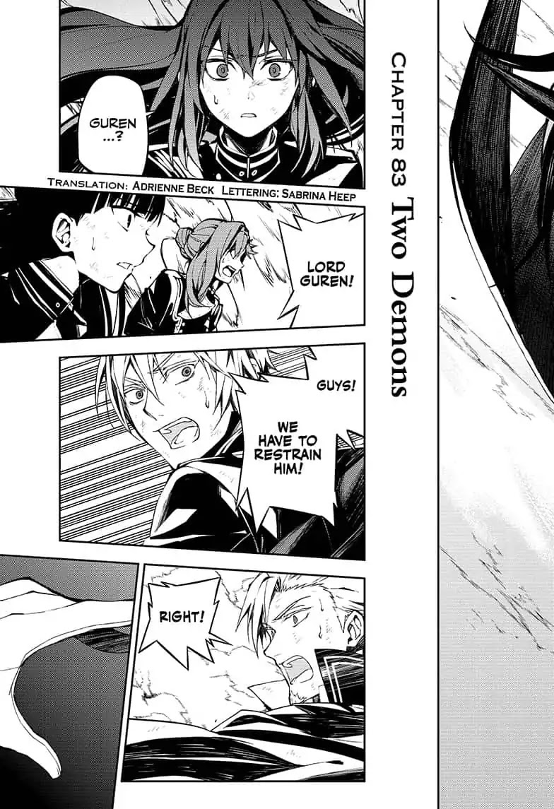 Seraph of the End Chapter 83 page 3 - Chapter 83: Two Demons