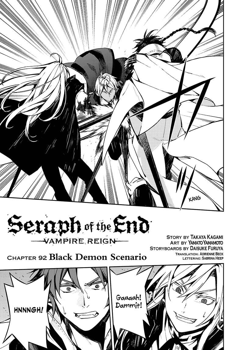 Seraph of the End Chapter 92 page 1 - Chapter 92