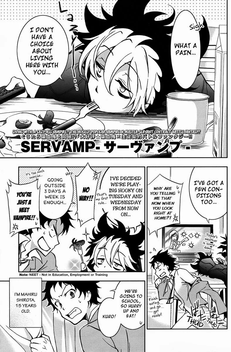 Servamp Chapter 4 page 3 - Chapter 4