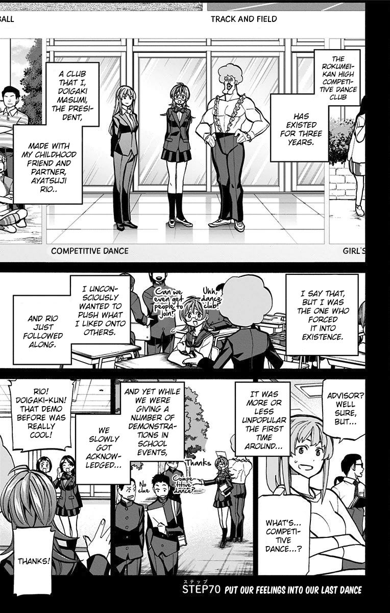 Seshiji o Pin! to - Shikakou Kyougi Dance-bu e Youkoso Chapter 70 page 1 - Chapter 70 : Put our feelings into our last dance