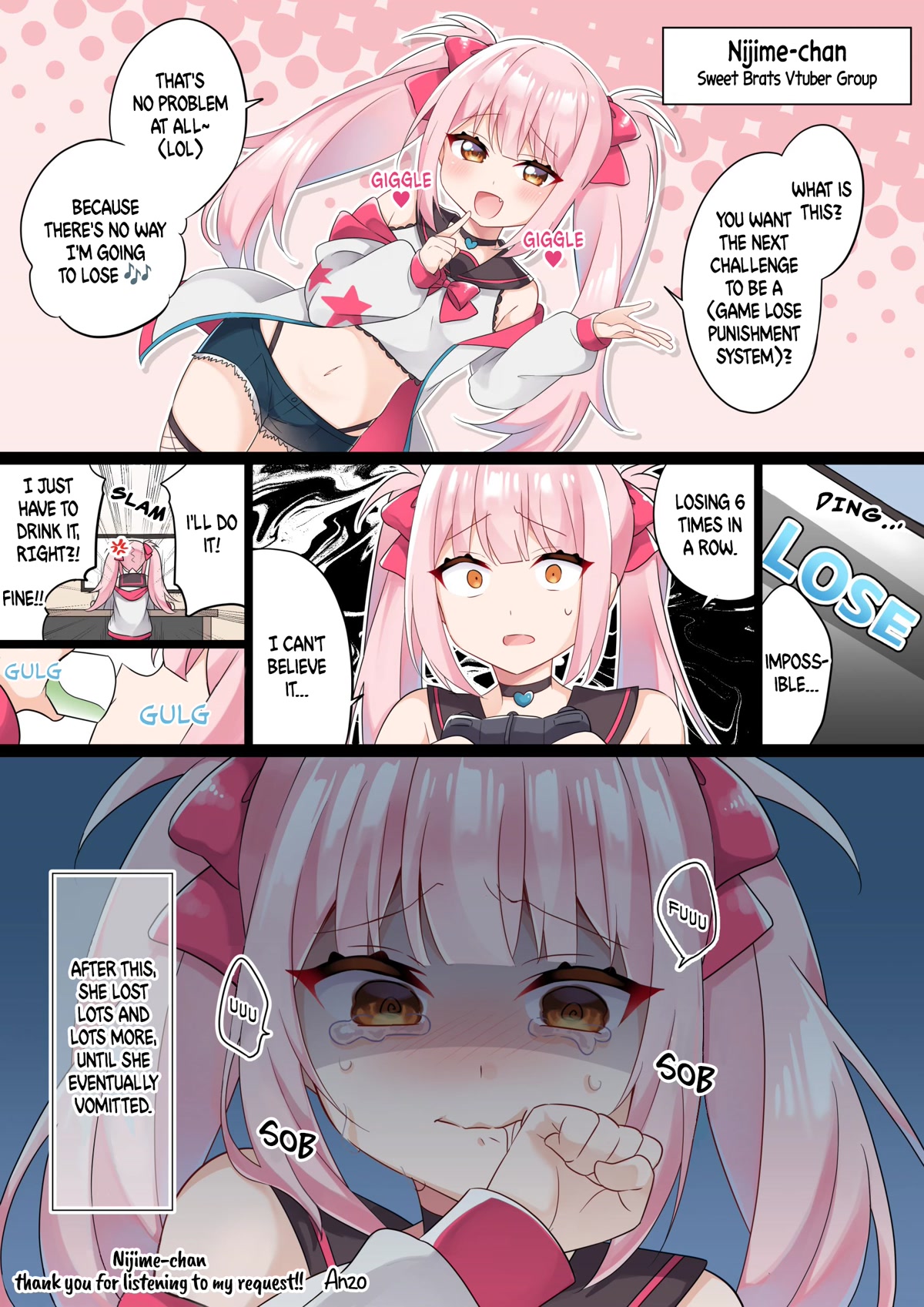 Setting Things Straight With Brats Chapter 3.8 page 1 - Chapter 3.8: The Vtuber Brat Who Was Set Straight Through Losing Games