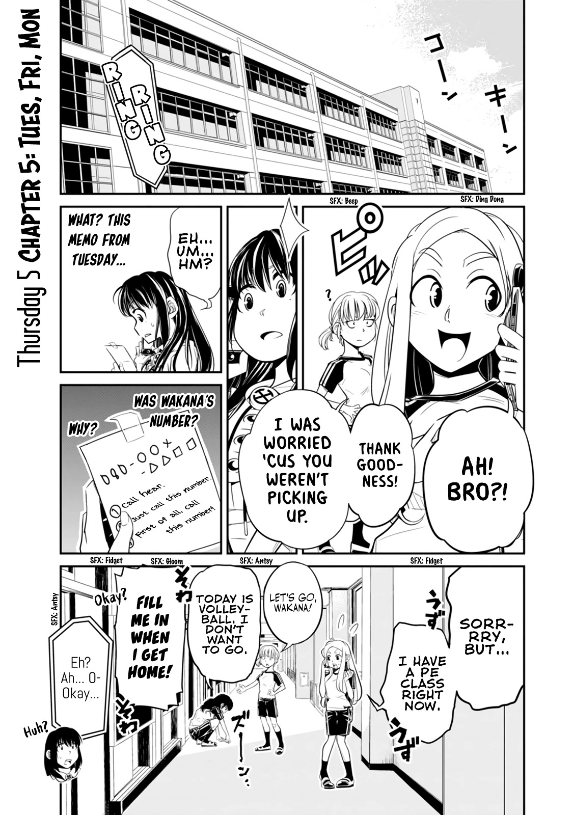 Seven Day Alternating Personality Syndrome Chapter 5 page 1 - Chapter 5: Tues, Fri, Mon