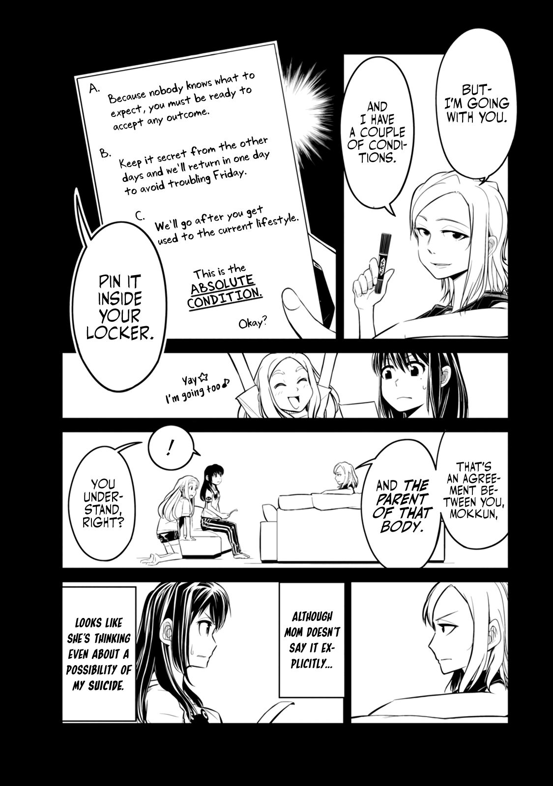 Seven Day Alternating Personality Syndrome Chapter 5 page 12 - Chapter 5: Tues, Fri, Mon