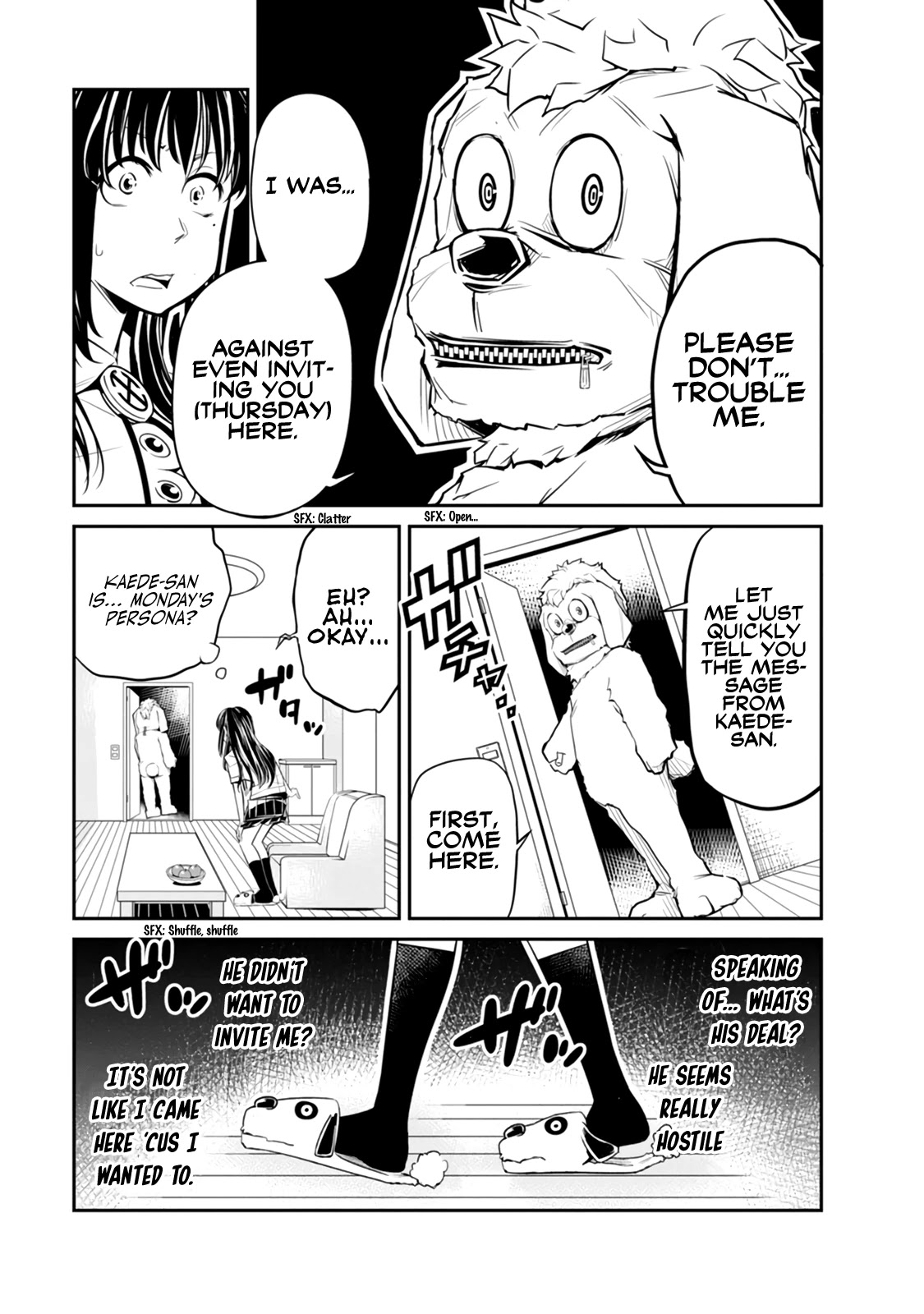 Seven Day Alternating Personality Syndrome Chapter 5 page 19 - Chapter 5: Tues, Fri, Mon