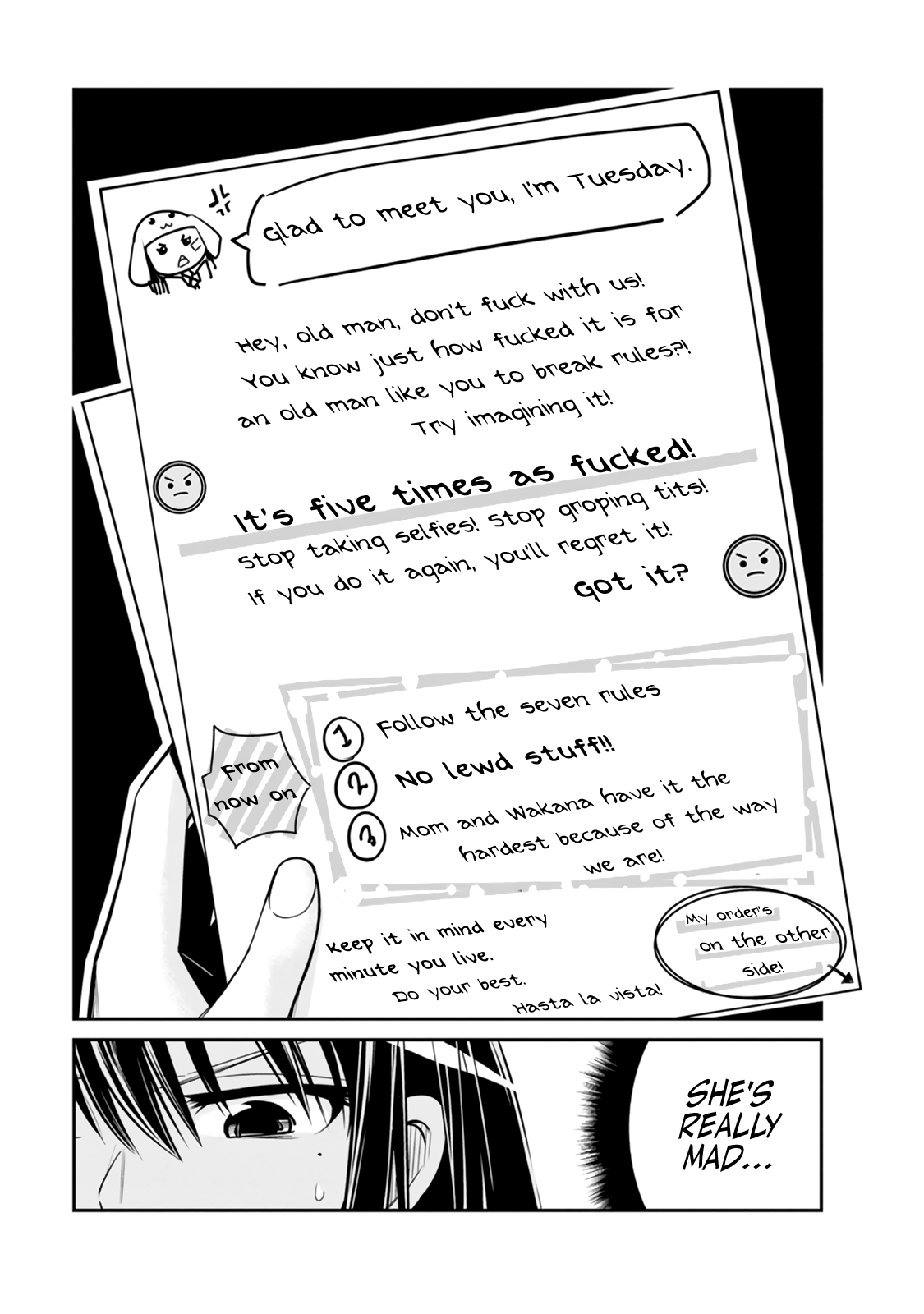 Seven Day Alternating Personality Syndrome Chapter 5 page 3 - Chapter 5: Tues, Fri, Mon