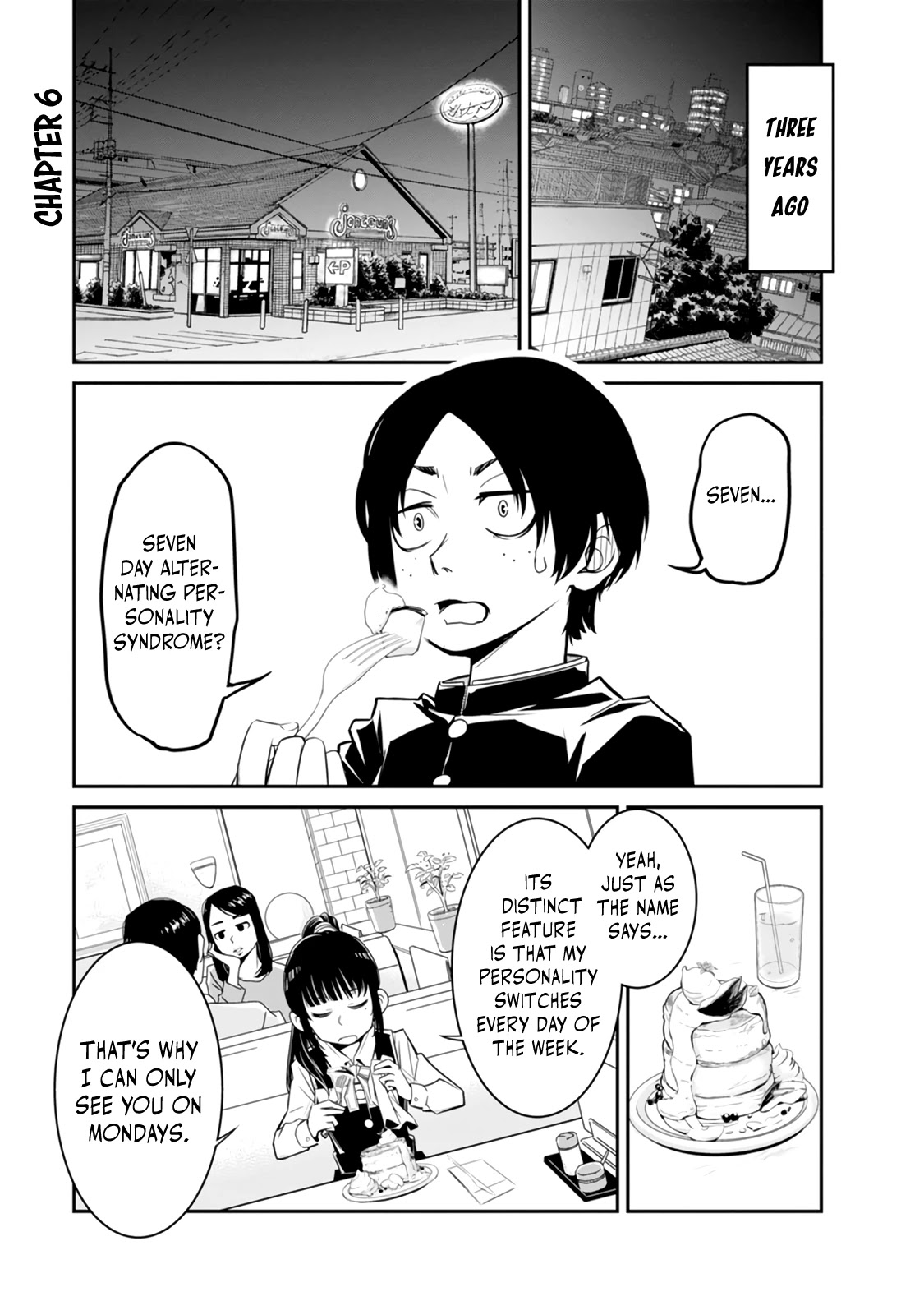 Seven Day Alternating Personality Syndrome Chapter 6 page 7 - Chapter 6: The fire extinguisher that fell from the sky
