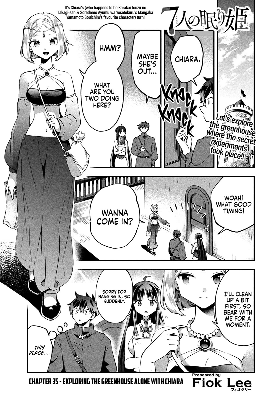 Seven Sleeping Beauties Chapter 35 page 2 - Chapter 35: Exploring the Greenhouse Alone with Chiara